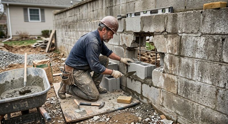 Block Wall Repair in Zellwood, FL