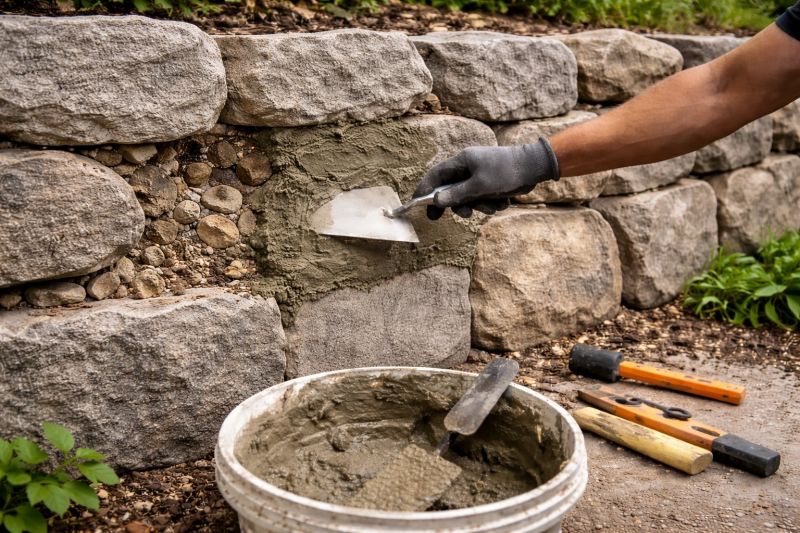 Brick Retaining Wall Repair in Orlando, FL