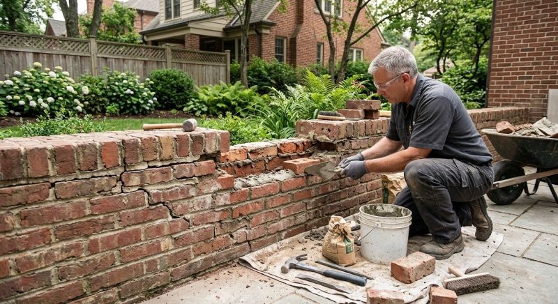 Brick Wall Repair in Longwood, FL
