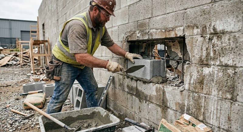 Cinder Block Wall Repair in Orlando, FL