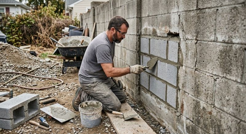 Cinder Block Wall Repair in Orlando, FL