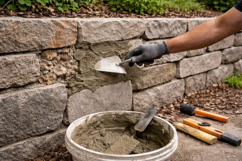 Stone Wall Repair in Windermere, FL